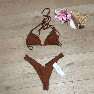 Brown Bikini Set